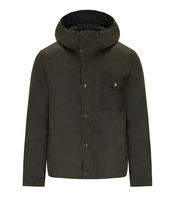 BARBOUR KEVLAR WAX OLIVE GREEN HOODED JACKET
