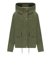 BARBOUR NITH SHOWERPROOF GREEN HOODED JACKET