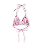 BIKINI TOP A FIORI ROSA GANNI