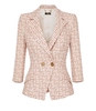 BLAZER DOPPIOPETTO MONOGRAM ROSA ELISABETTA FRANCHI