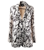 BLAZER MONOPETTO FANTASIA ECRÙ NERO ACCESS FASHION