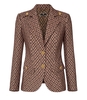 BLAZER MONOPETTO MONOGRAM TORTORA ELISABETTA FRANCHI