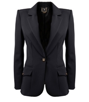 BLAZER MONOPETTO NERO ELISABETTA FRANCHI