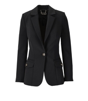 BLAZER MONOPETTO NERO ORO ELISABETTA FRANCHI