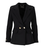 BLAZER NERO CON BOTTONI ORO ELISABETTA FRANCHI