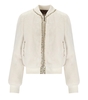 BLUGIRL CREME BOMBERJACKE AUS KUNSTPELZ