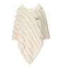 BLUGIRL CREME CAPE AUS KUNSTPELZ