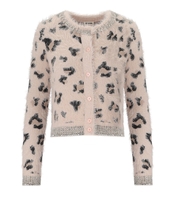 BLUGIRL ROSA CARDIGAN MIT ANIMALPRINT