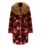 BLUGIRL ROSEN MANTEL AUS KUNSTPELZ