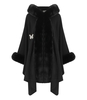 BLUGIRL SCHWARZES CAPE MIT BROSCHE