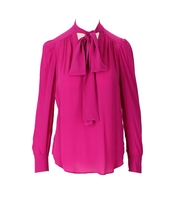 BLUSA CON FIOCCO FUCSIA TWINSET