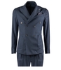 BOB BLAU BEIGE NADELSTREIFEN ANZUG