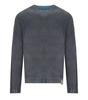 BOB BRADLEY GREY LIGHT BLUE REVERSIBLE CREWNECK SWEATER
