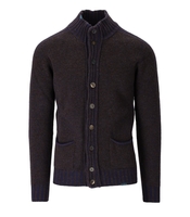 BOB CHESTER BRAUN BLAU CARDIGAN