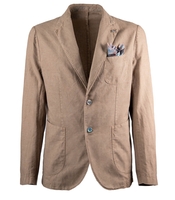 BOB DOMI BEIGE SINGLE-BREASTED JACKET