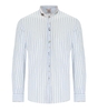 BOB KOREA WHITE LIGHT BLUE STRIPED SHIRT