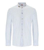 BOB KOREA WHITE LIGHT BLUE STRIPED SHIRT