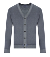 BOB MENDOZA STEEL GREY CARDIGAN