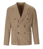 BOB MOP BEIGE DOUBLE-BREASTED JACKET