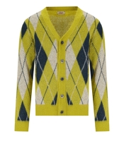 BOB TAYLOR ACID GREEN DIAMOND CARDIGAN