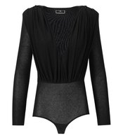BODY DRAPEADO NEGRO ELISABETTA FRANCHI