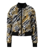 BOMBER LOGO BRUSH COUTURE NERO ORO VERSACE JEANS COUTURE