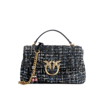 BORSA A MANO LOVE LADY PUFF CHEVRON BLU PINKO