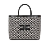 BORSA A MANO MONOGRAM NERA ELISABETTA FRANCHI