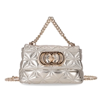 BORSA A MANO SHINY STEPHY PLATINO LA CARRIE