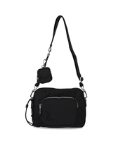 BORSA A TRACOLLA EA NYLON NERO EMPORIO ARMANI
