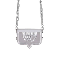 BORSA A TRACOLLA EYELIKE MIRROR PICCOLA ARGENTO CHIARA FERRAGNI