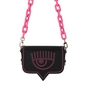 BORSA A TRACOLLA EYELIKE PICCOLA NERO ROSA CHIARA FERRAGNI