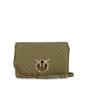 BORSA A TRACOLLA LOVE CLICK CLASSIC VERDE OLIVA PINKO