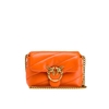 BORSA A TRACOLLA LOVE MINI PUFF MAXI QUILT 8 CL ARANCIONE PINKO