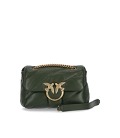 BORSA A TRACOLLA LOVE MINI PUFF MAXI QUILT 8 VERDE SCURO PINKO