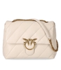 BORSA LOVE BIG PUFF AVORIO PINKO