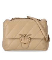 BORSA LOVE BIG PUFF BEIGE PINKO