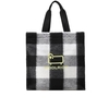 BORSA SHOPPING BUFFALO CHECK BIANCO NERO WOOLRICH