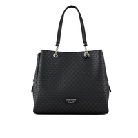 BORSA SHOPPING CHARM MONOGRAM NERA EMPORIO ARMANI