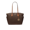 BORSA SHOPPING MARILYN MONOGRAM MARRONE MICHAEL KORS