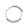 BRACCIALE LOGO STRASS ARGENTO DSQUARED2
