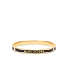 BRACCIALE THE MEDALLION SCALLOPED NERO ORO MARC JACOBS