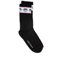 CALZE LOGOMANIA NERO BIANCO CHIARA FERRAGNI