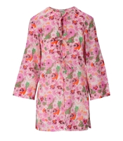 CAMICIA A FIORI ROSA GANNI