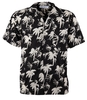 CAMICIA A MANICA CORTA DIGITAL NERA PALME DEPARTMENT 5