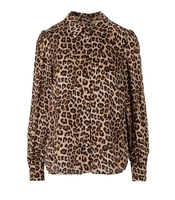 CAMICIA ANIMALIER BEIGE NERO TWINSET