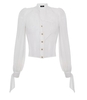 CAMICIA CROP AVORIO CON BORCHIE ELISABETTA FRANCHI