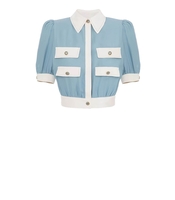 CAMICIA CROP CARTA DA ZUCCHERO ELISABETTA FRANCHI