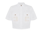 CAMICIA CROP CON LOGO BIANCA ELISABETTA FRANCHI