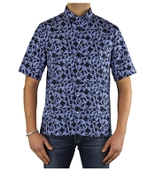 CAMICIA POPELINE AZZURRA FANTASIA PAOLO PECORA